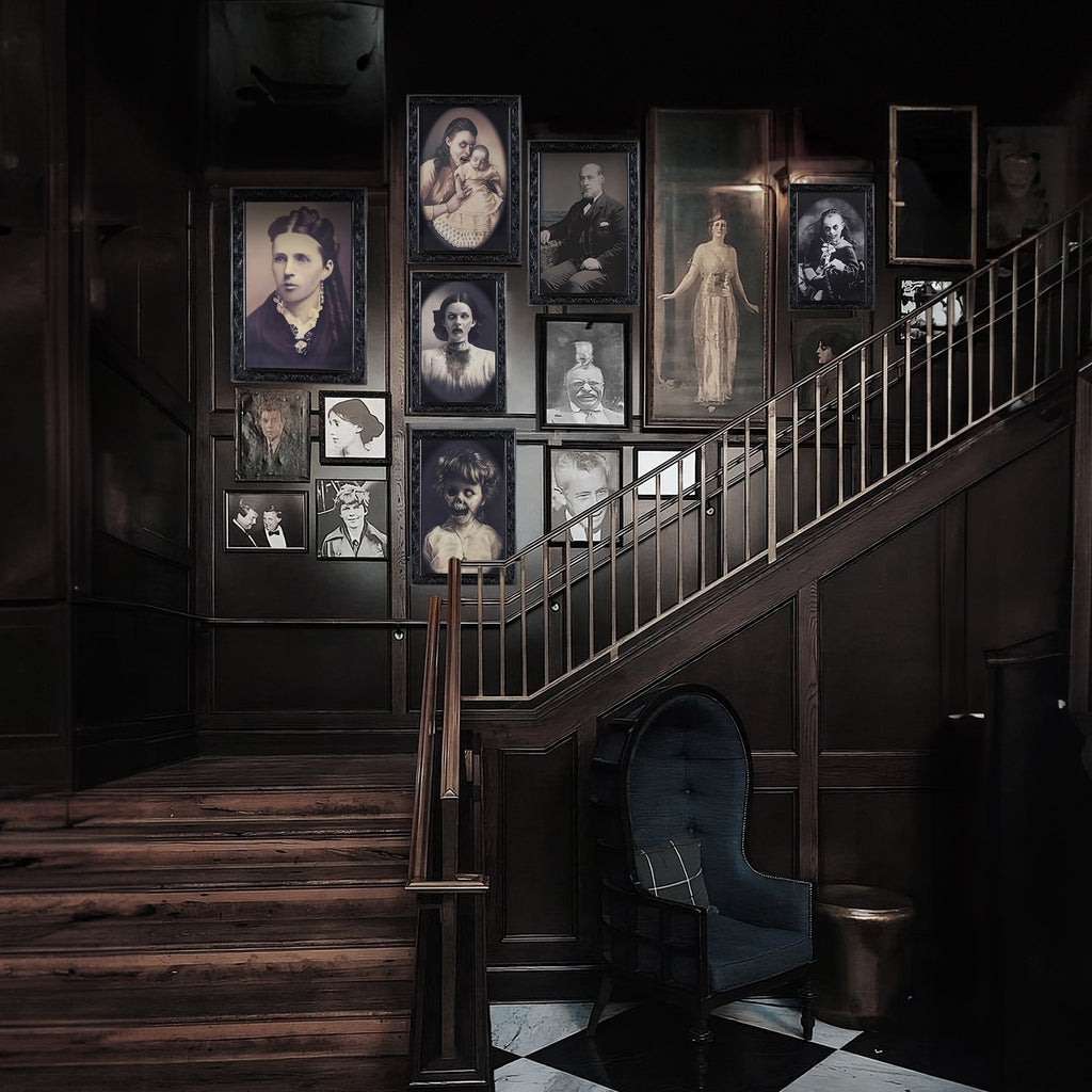 3D Horror Changing Face Portrait – Scary Halloween Wall Decoration Art