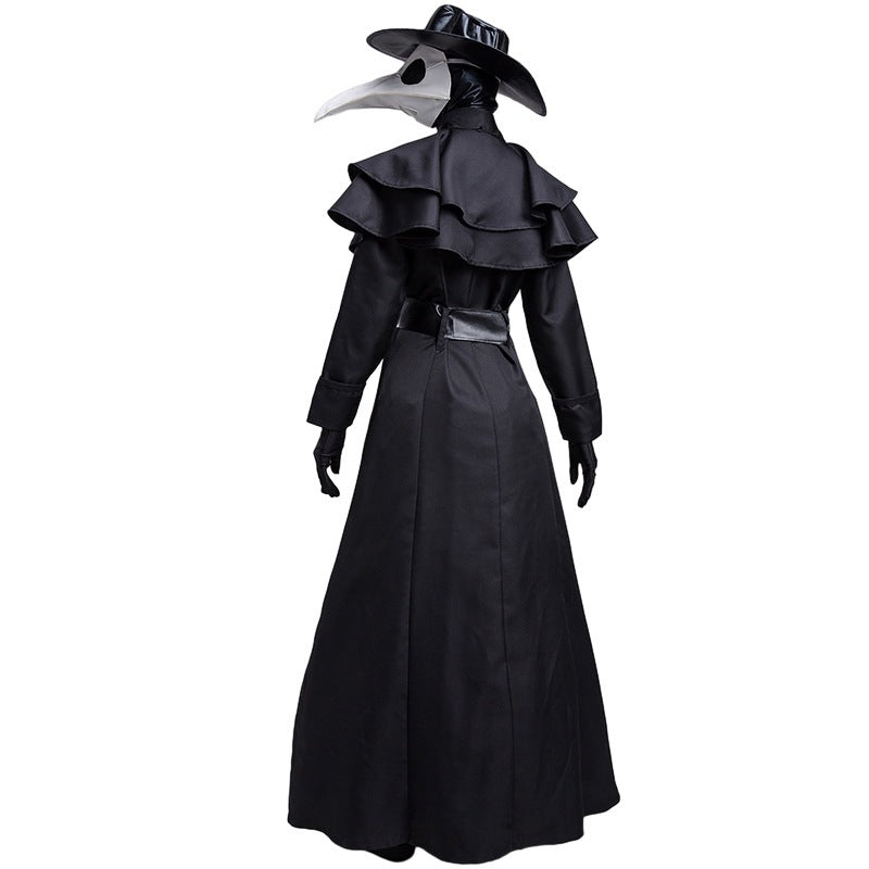 Halloween Medieval Steampunk Plague Doctor Costume – Beak Crow Mask