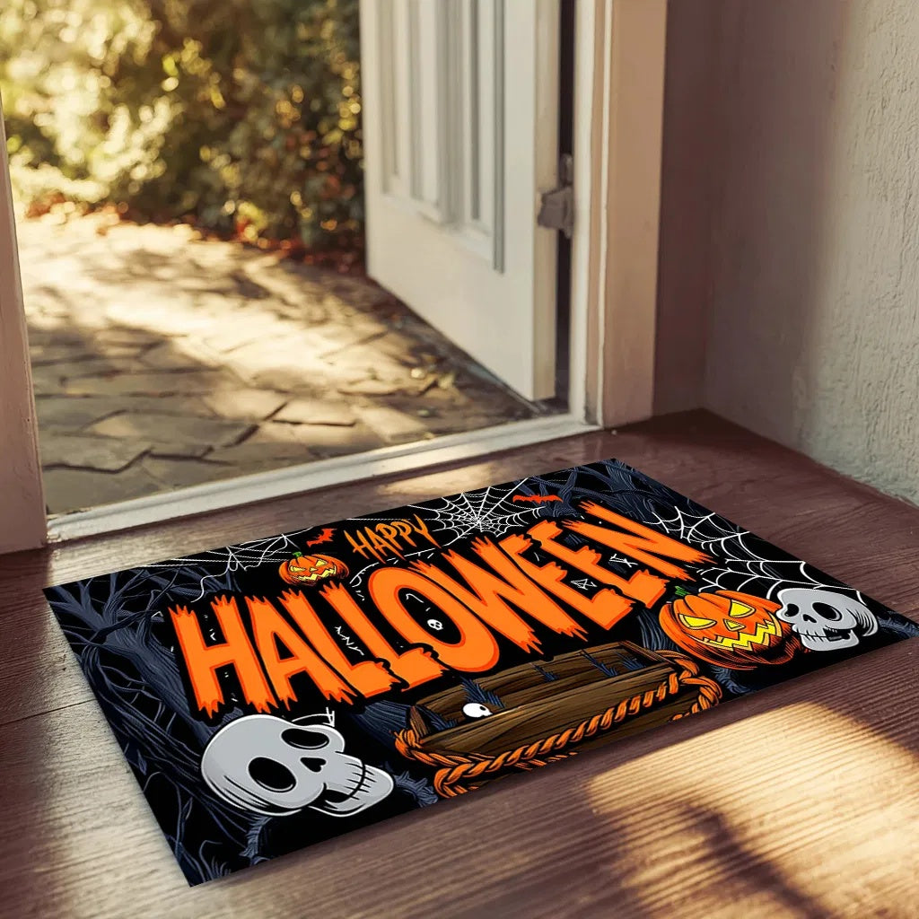 Halloween Doormat  – Non-Slip Absorbent Rug +4