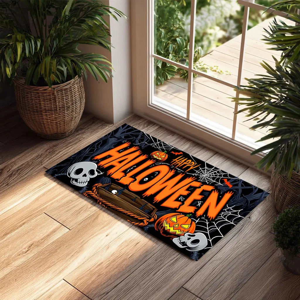 Halloween Doormat  – Non-Slip Absorbent Rug +4