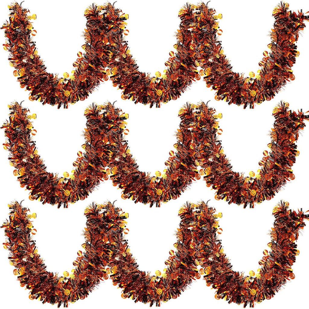 Halloween Metallic Tinsel Twist – 3 Pack, 19.7 ft