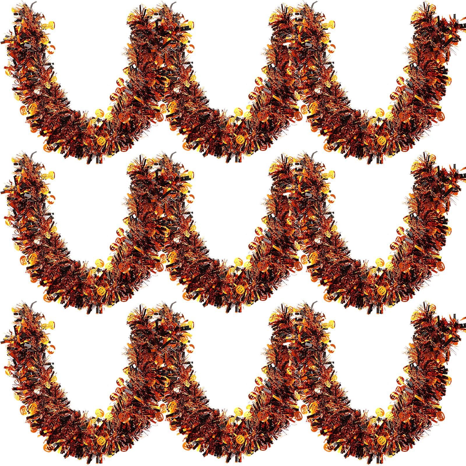 Halloween Metallic Tinsel Twist – 3 Pack, 19.7 ft