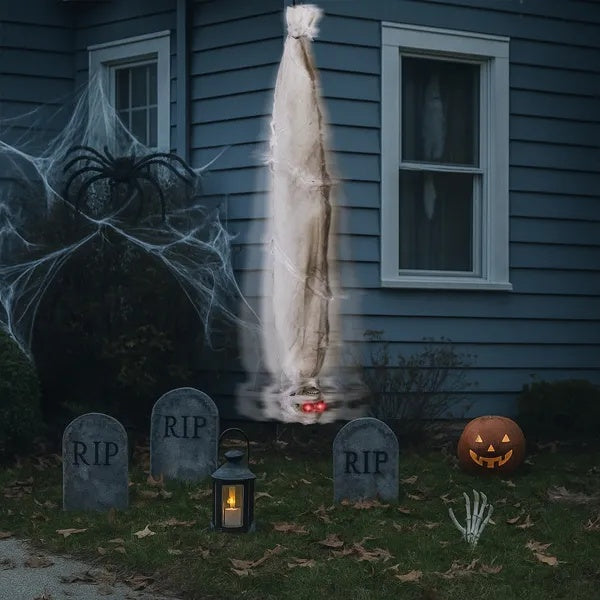 3FT Creepy Cocoon Corpse with Motion & Sound – Haunted House Halloween Decoration