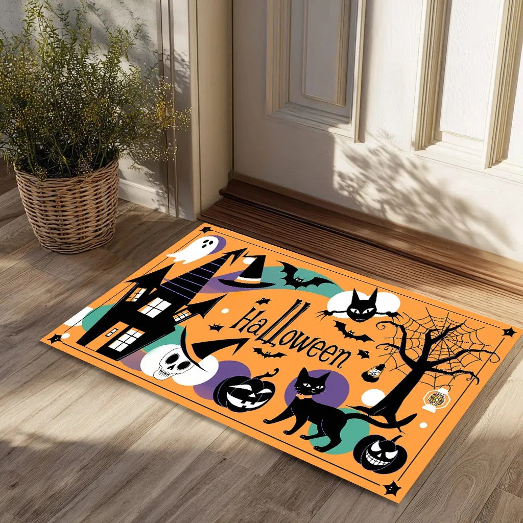 Halloween Doormat  – Non-Slip Absorbent Rug +4