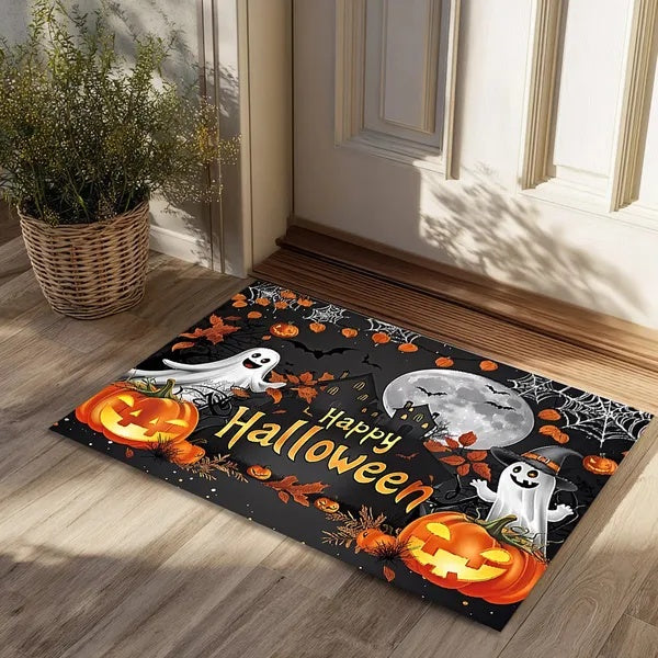 Halloween Doormat  – Non-Slip Absorbent Rug +4